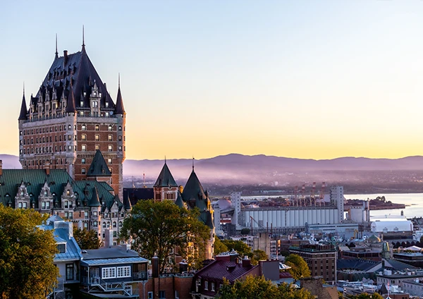 Vista destino Quebec, Canadá, estudiar en el exterior